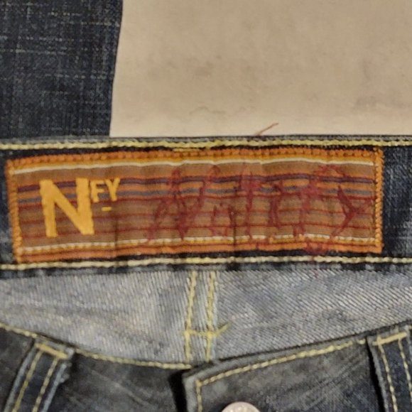 Notify Womens Blue Dark Wash Boot Cut Jeans 28 x 42 - Picture 5 of 11